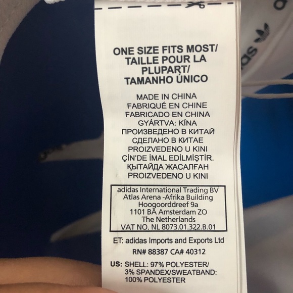 NWT 🆕 Adidas originals cap white/black - Picture 5 of 5